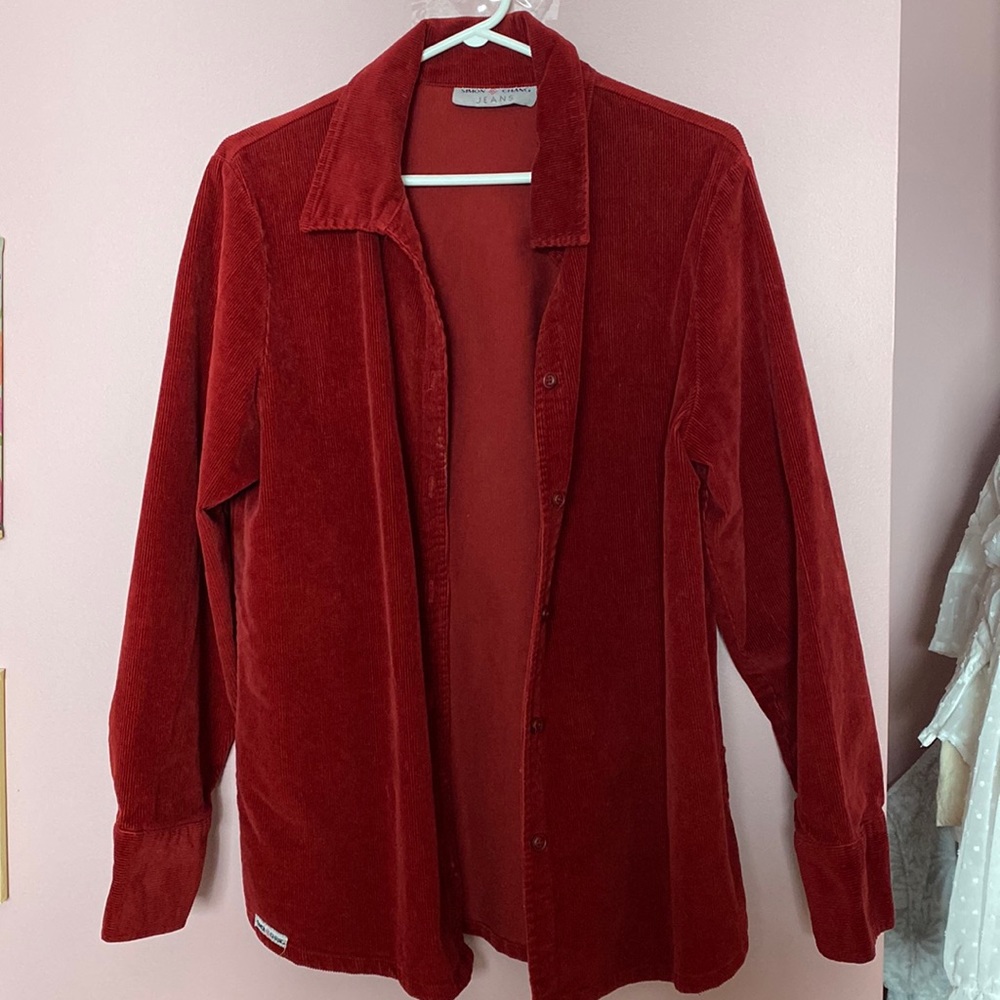 Vintage Red Corduroy Jacket
